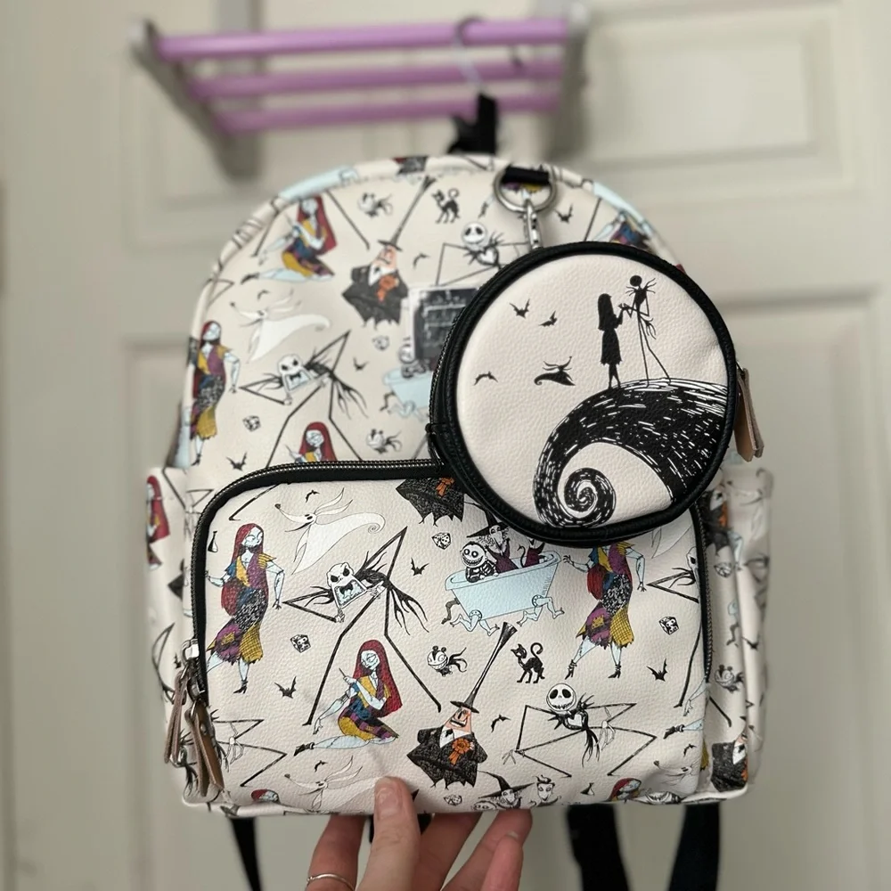 Petunia Pickle Bottom Nightmare Before Christmas Mini Backpack - Picture 1 of 10